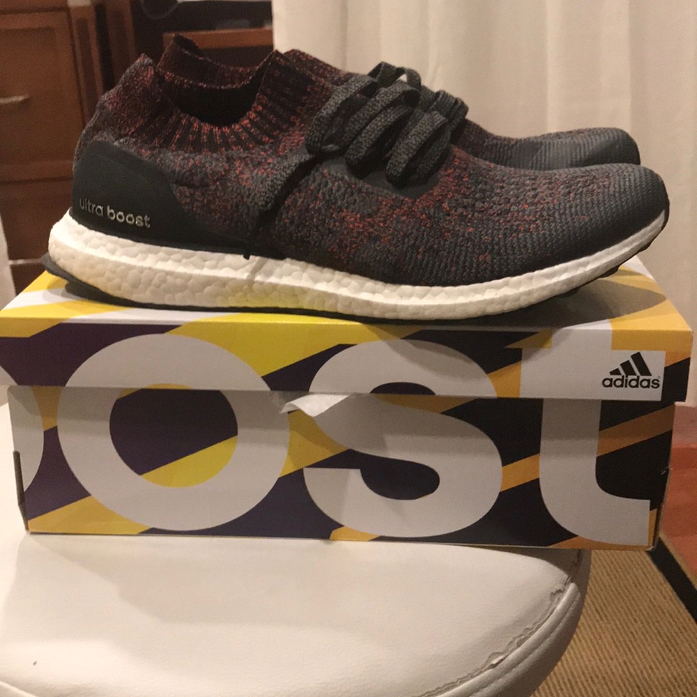adidas Ultra Boost Uncaged Mens Carbon/Black/White